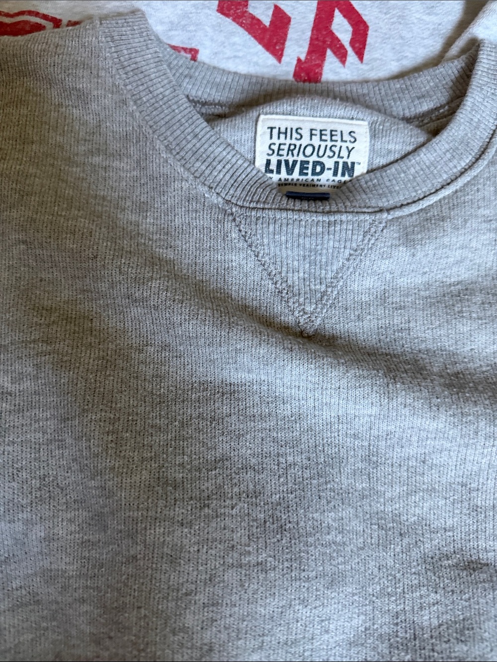 American eagle crewneck grey sweatshirts - size M - bundle of 3 - Picture 3 of 4